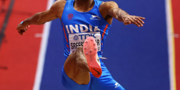 Sreeshankar Murali’s 8.37m leap at the 25th Asian Athletics Championships in Thailand qualified him for the Paris Olympics.