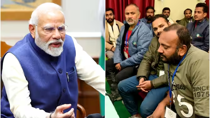 Prime Minister Engages with Rescued Workers in Uttarakhand, Commends Swift Rescue Operations